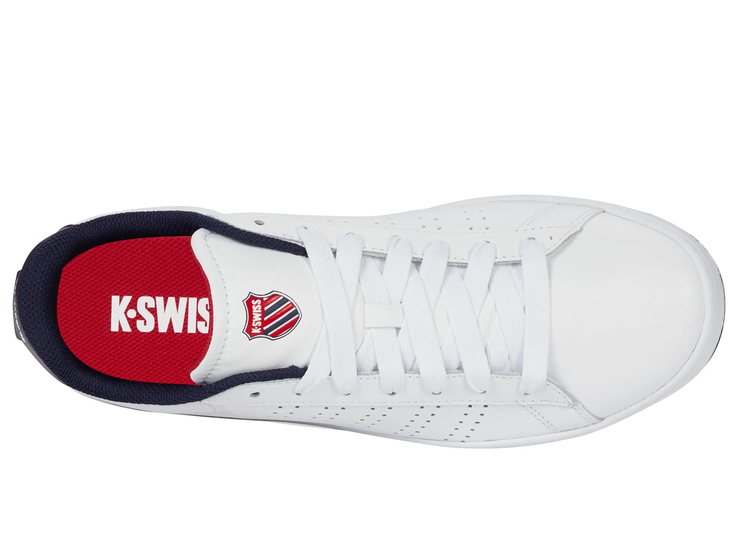 04411-130-M | COURT BASE II | WHITE/NAVY/RED
