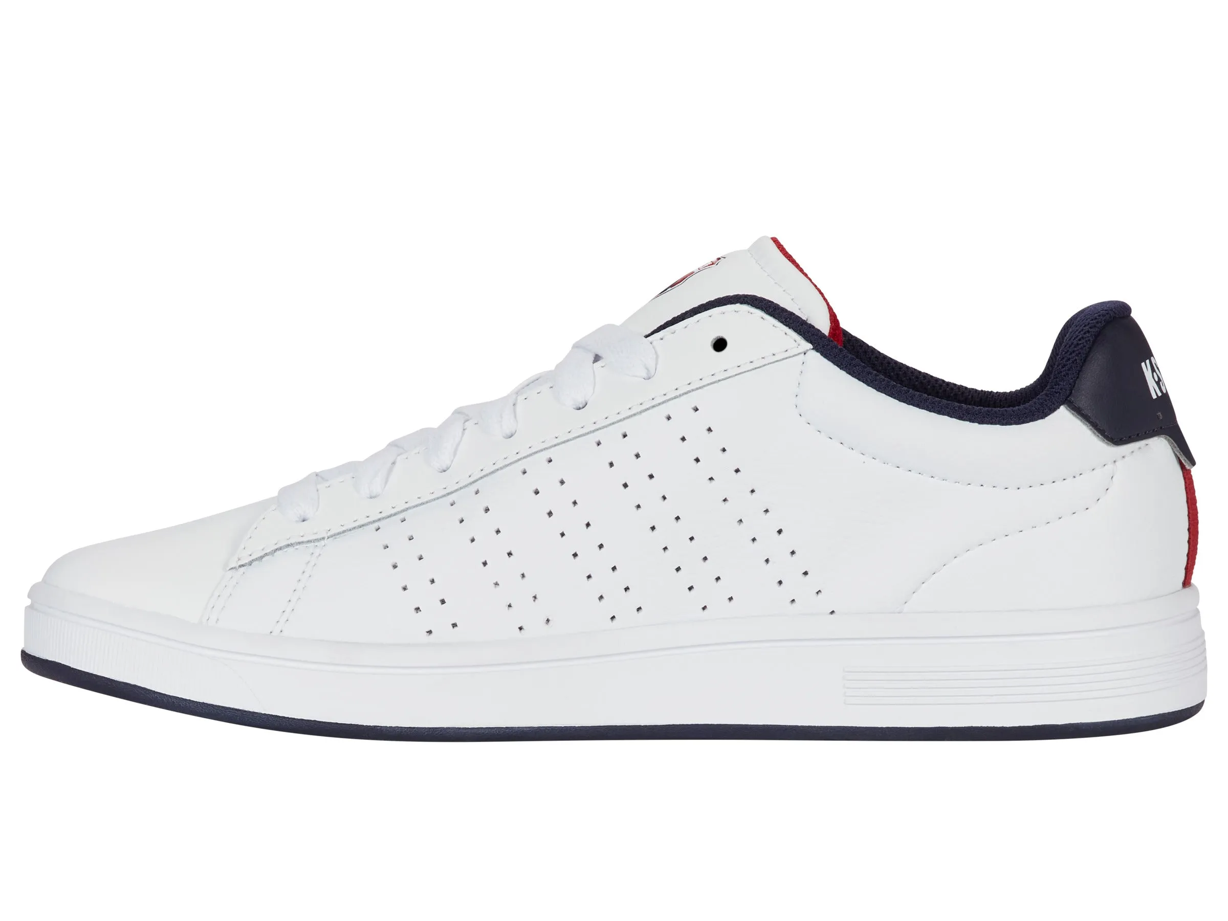 04411-130-M | COURT BASE II | WHITE/NAVY/RED