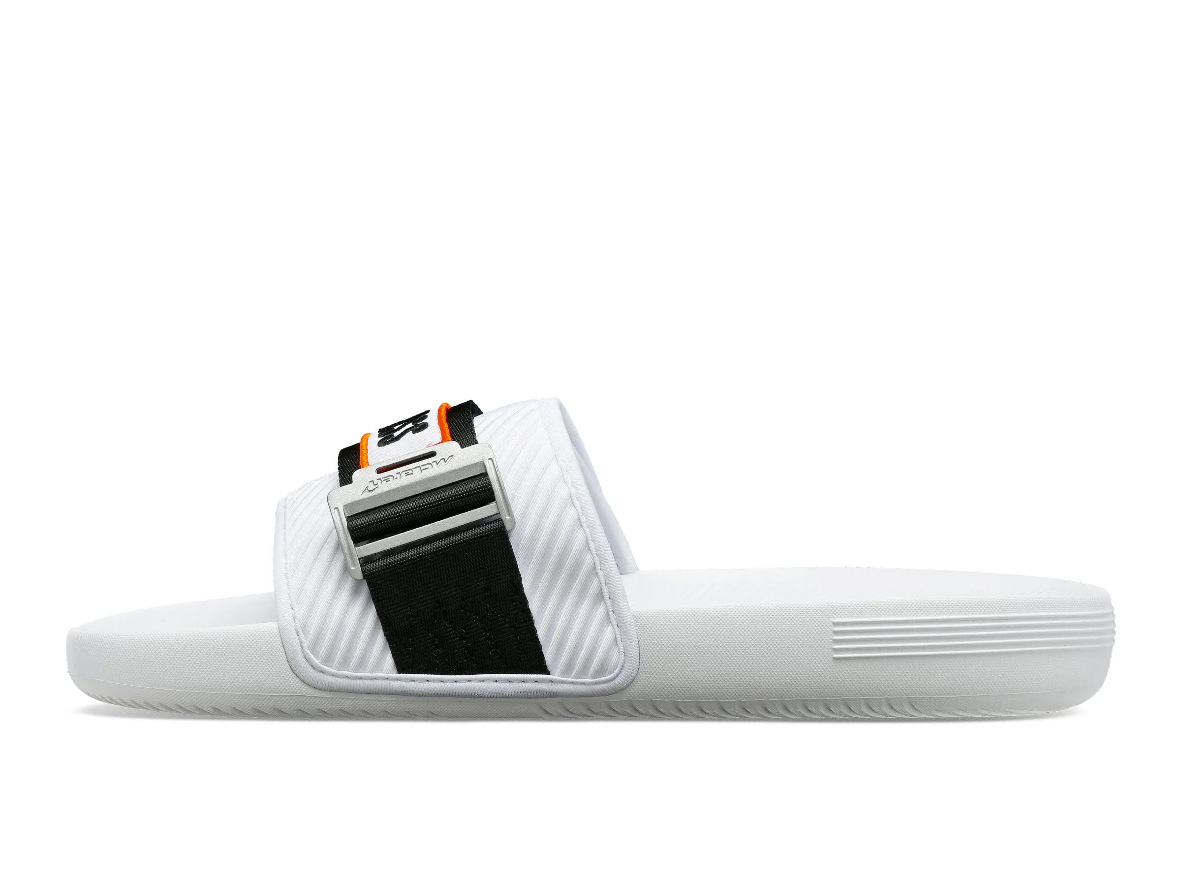 08716-102-M | STRAP SANDAL X MCLAREN | WHITE /BLACK /PAPAYA