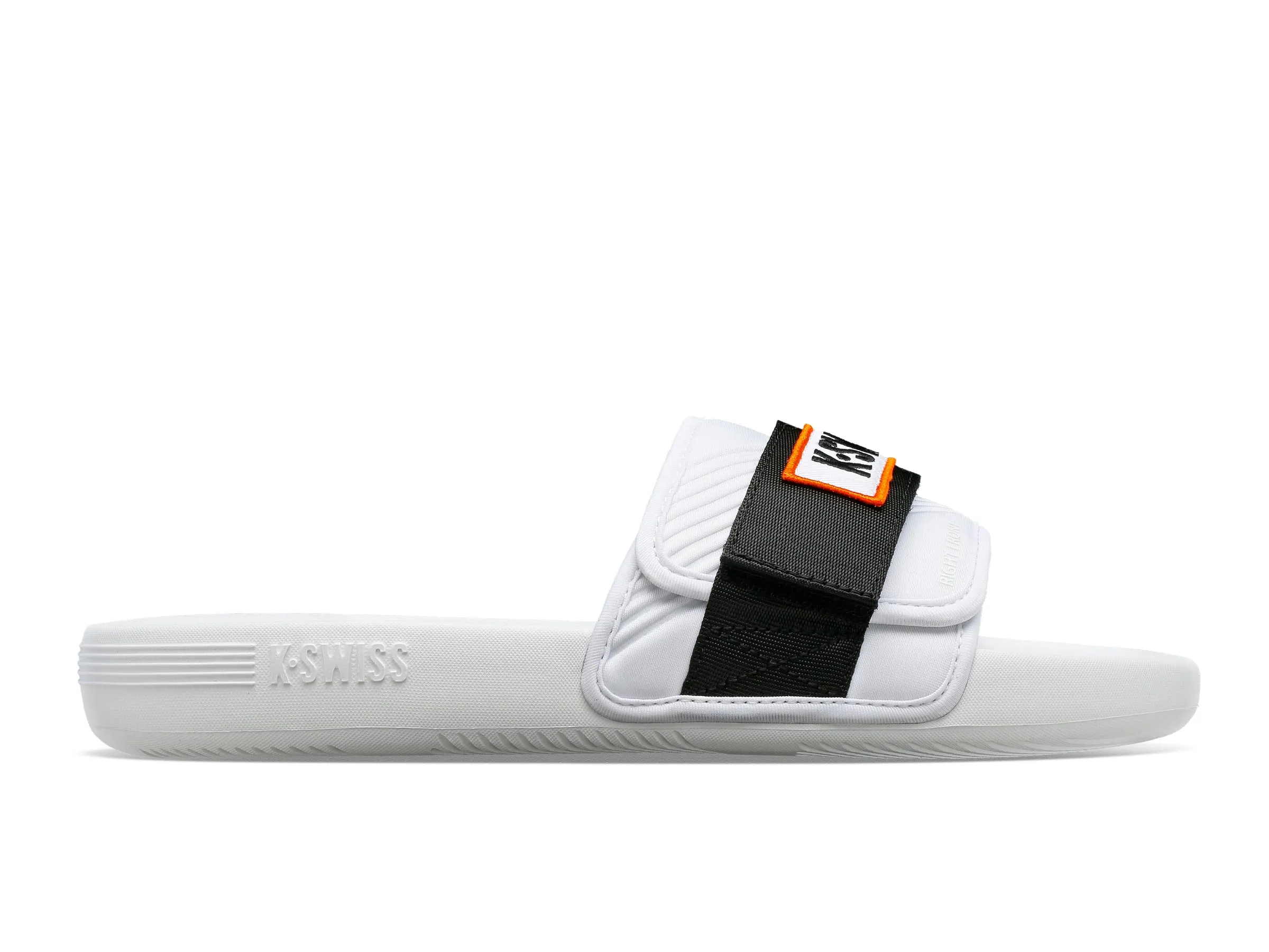 08716-102-M | STRAP SANDAL X MCLAREN | WHITE /BLACK /PAPAYA