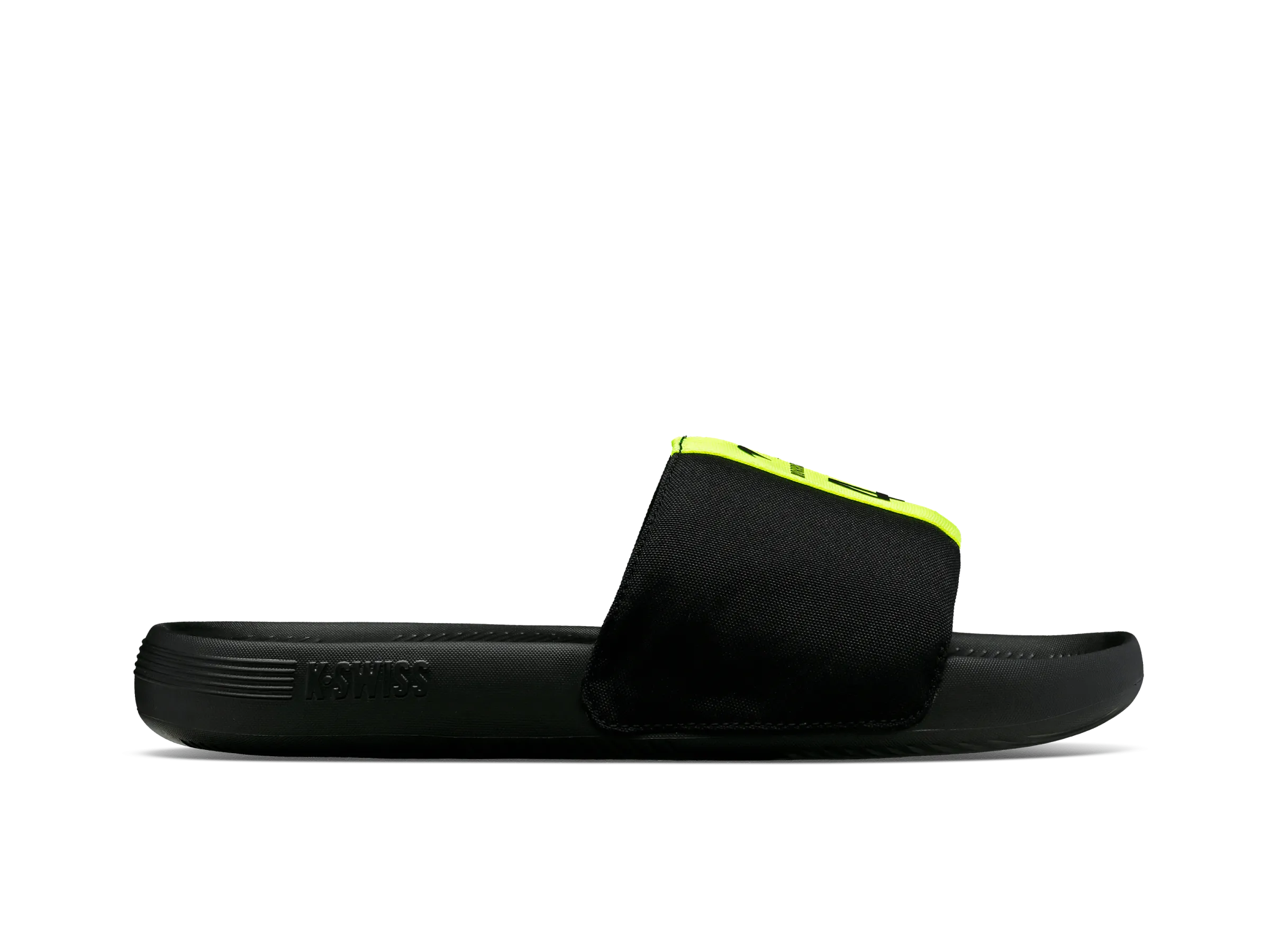 08951-071-M | SLIDE SANDAL LN X MCLAREN F1 TEAM | BLACK/SAFETY YELLOW