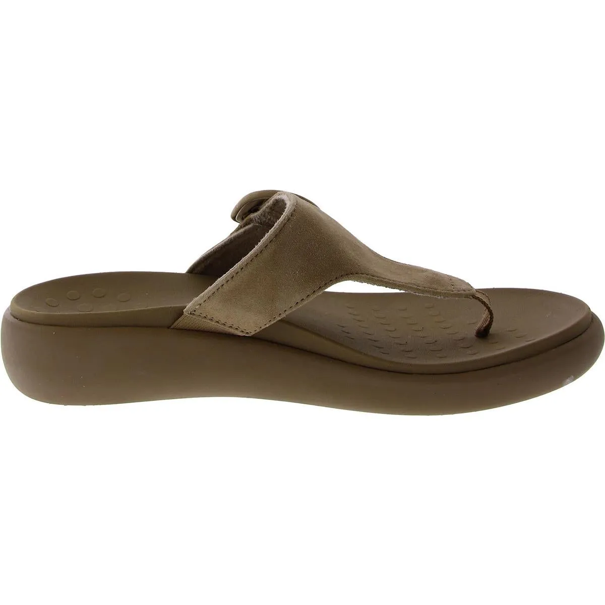 Activate Womens Suede Thong Slide Sandals