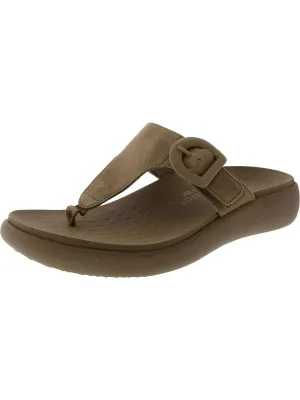 Activate Womens Suede Thong Slide Sandals