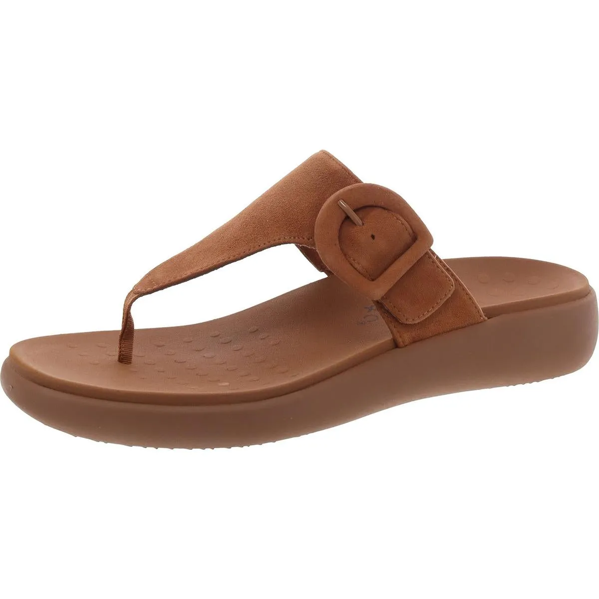 Activate Womens Suede Thong Slide Sandals