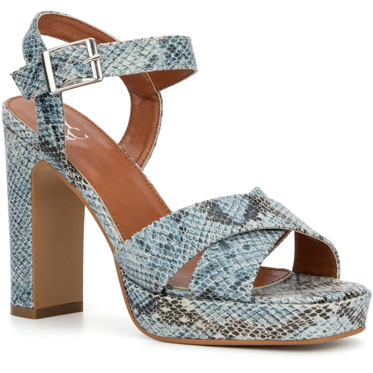 Adalia Womens Faux Suede Ankle Strap Platform Sandals