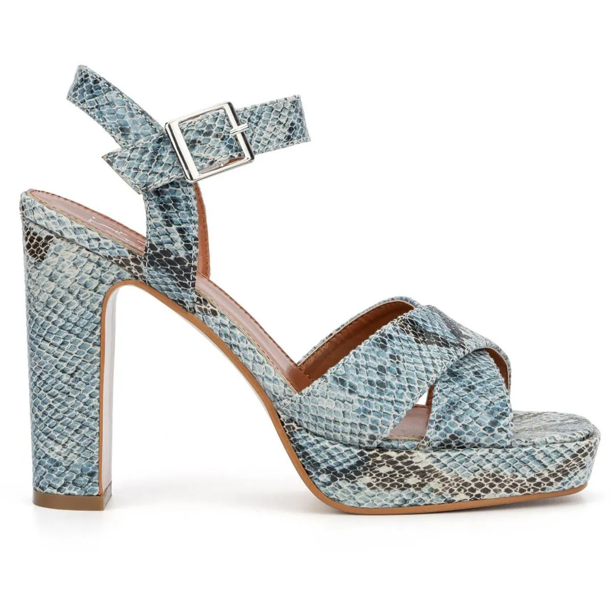 Adalia Womens Faux Suede Ankle Strap Platform Sandals
