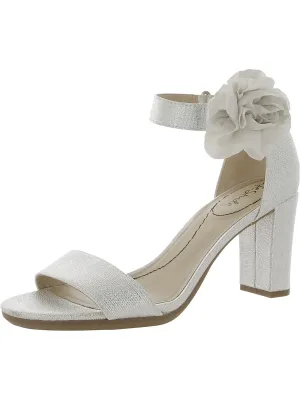 Adore Me Womens Faux Leather Decorative Flower Ankle Strap