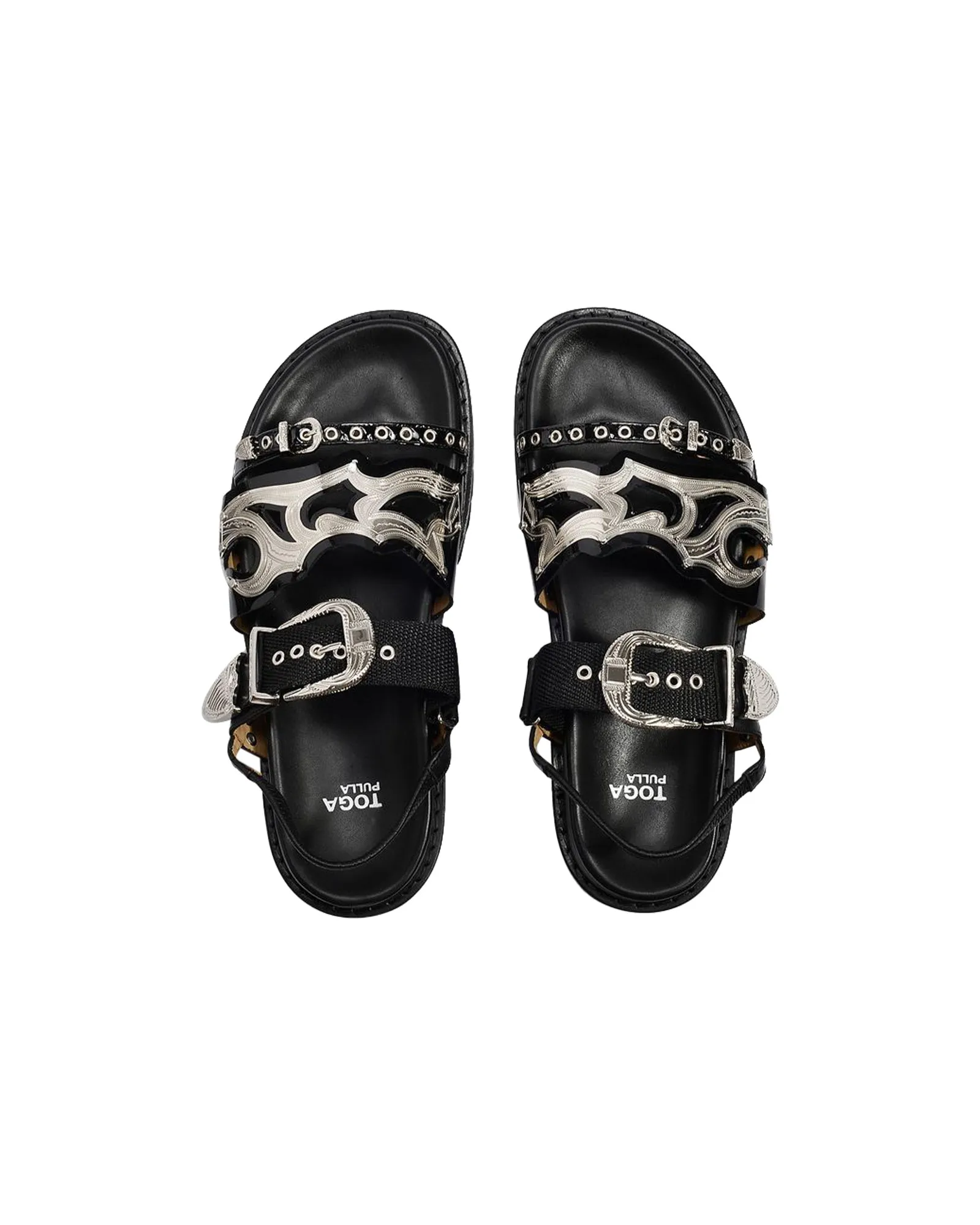 Aj1018 Flat Shoes - Toga Pulla - Black - Leather