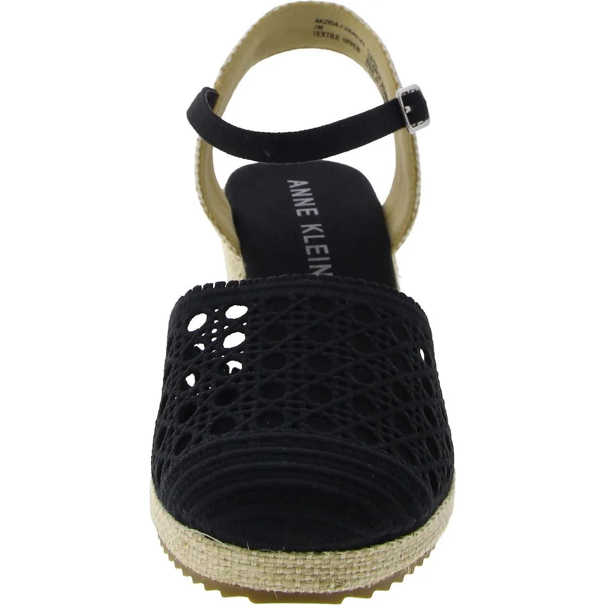 Akzida Womens Embroidered Wedge Espadrille Heels