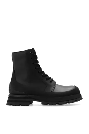 Alexander Mcqueen Leather Boots