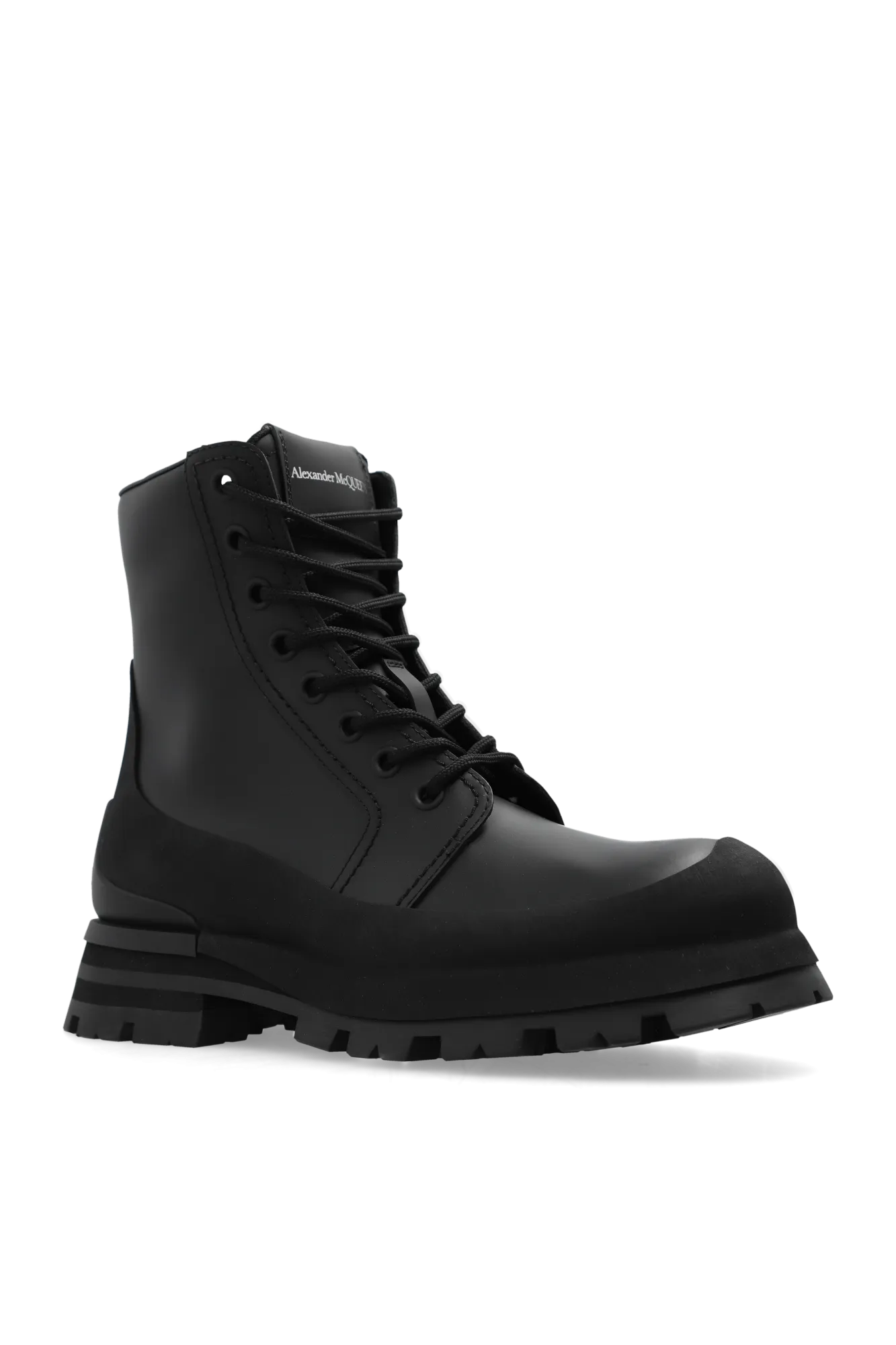 Alexander Mcqueen Leather Boots