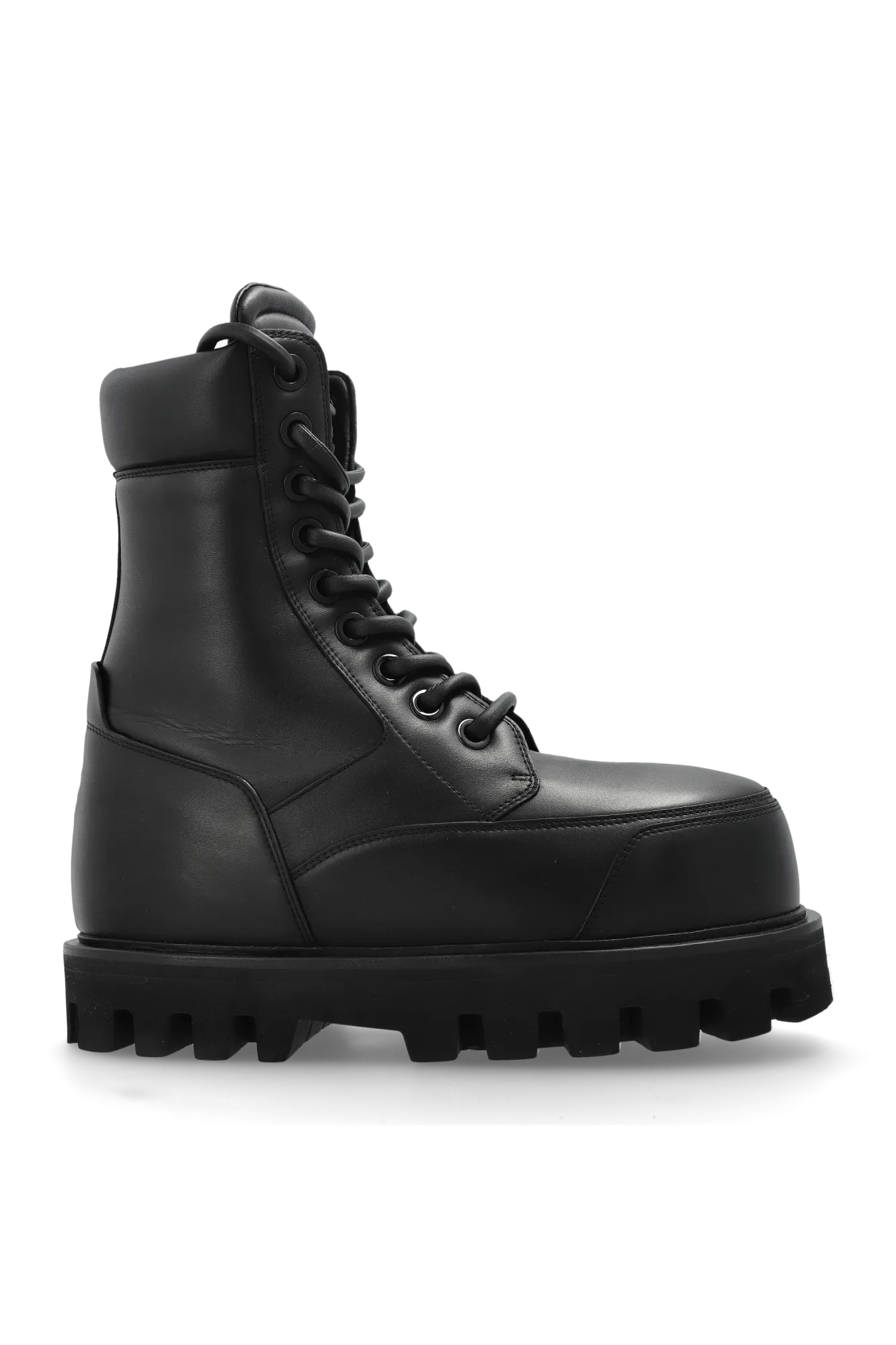 Alexander Mcqueen Leather Wedge Ankle Boots