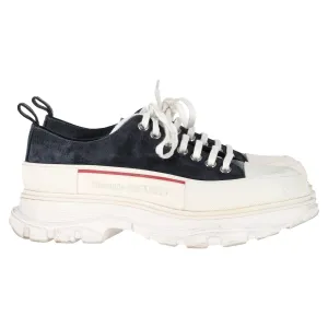 Alexander Mcqueen Tread Slick Sneakers in Black Suede