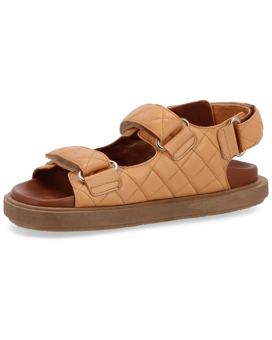 ALOHAS Hook-Loop Leather Sandal