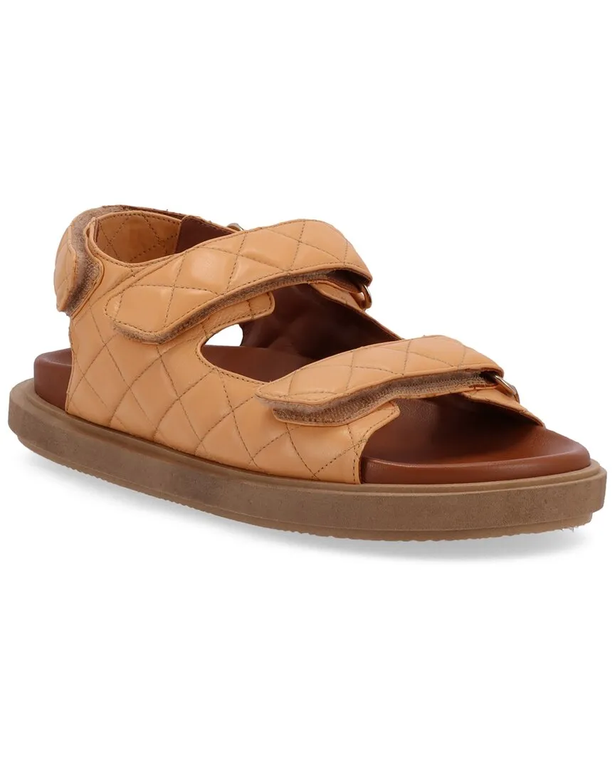 ALOHAS Hook-Loop Leather Sandal