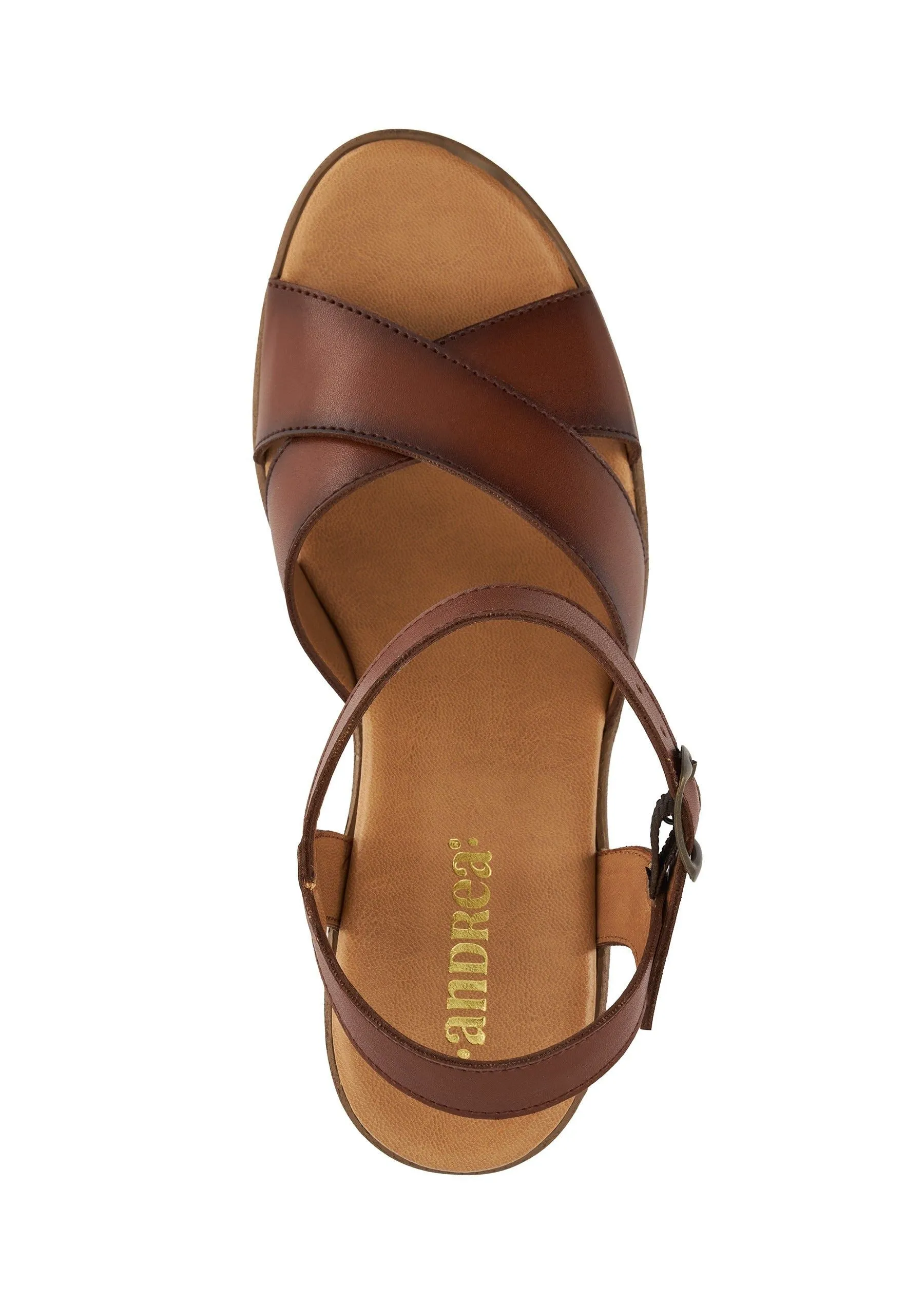 Andrea Comfort Classic Heel Ankle Strap Sandals