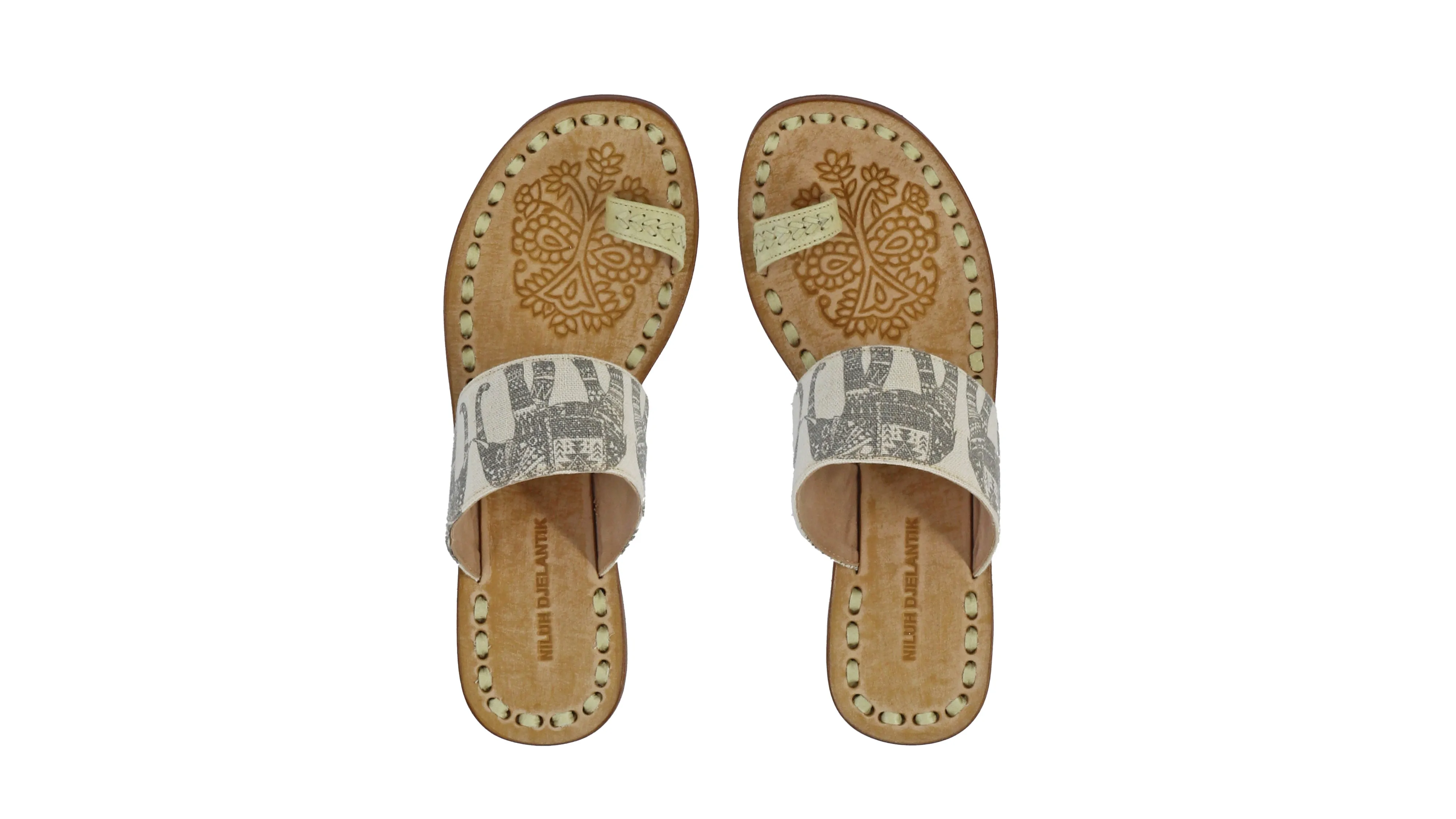 Arini 20mm Flat - Ivory & Cream ElephantCanvas