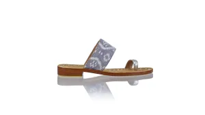 Arini 20mm Flat - Silver & Grey Tenun AlamEndek