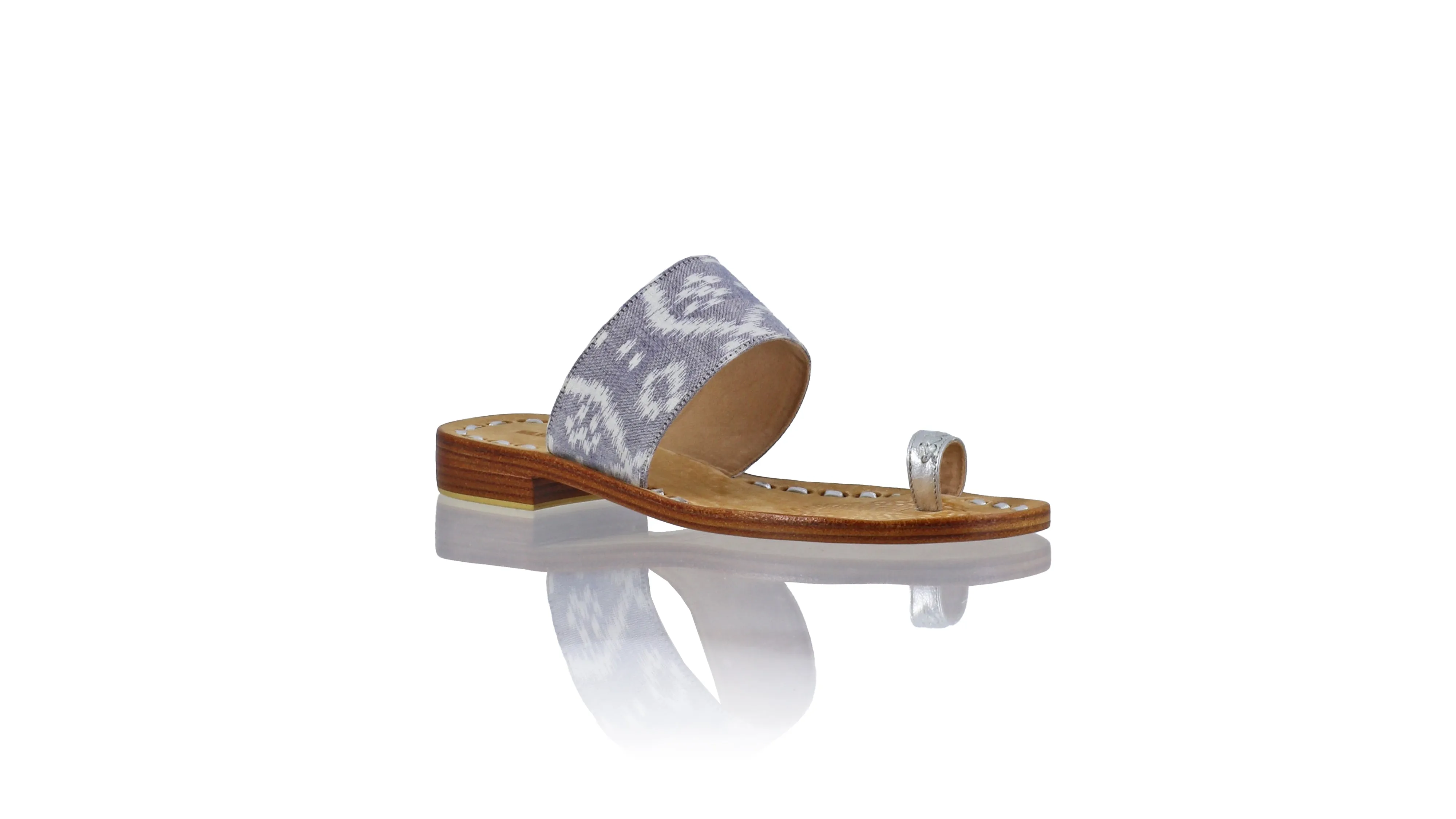 Arini 20mm Flat - Silver & Grey Tenun AlamEndek