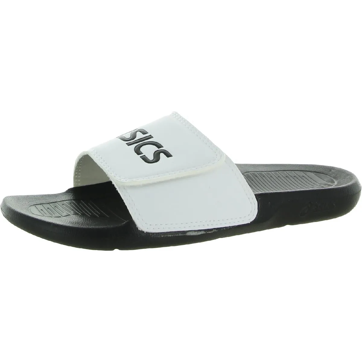 AS002 Womens Faux Leather Slip-On Pool Slides