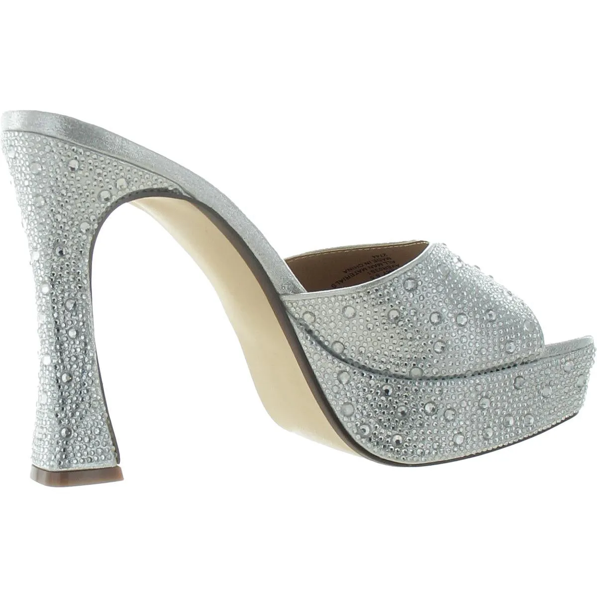 Avery Womens Rhinestone Man Made Platform Heels