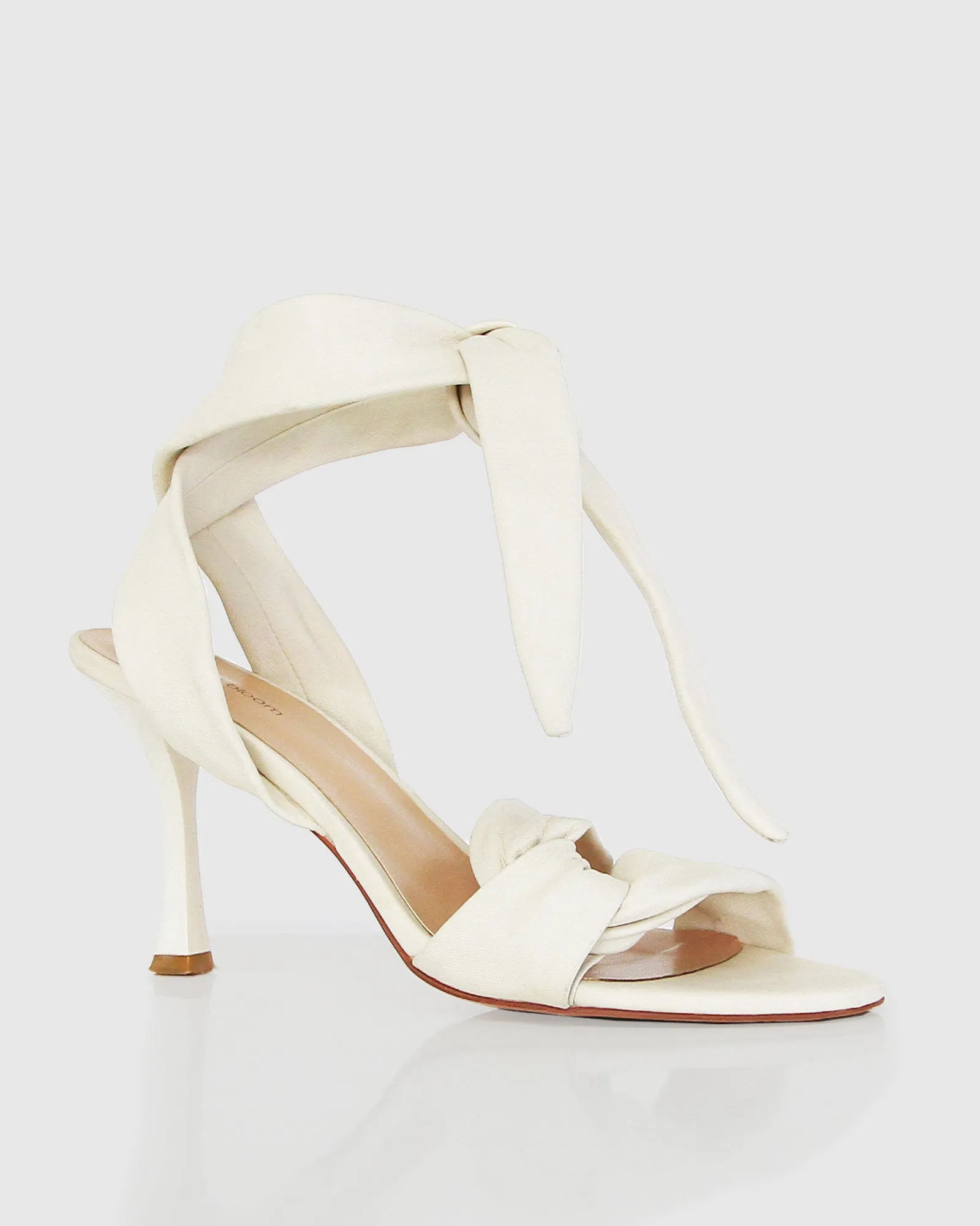 Bad Liar Leather Tie Heeled Sandal