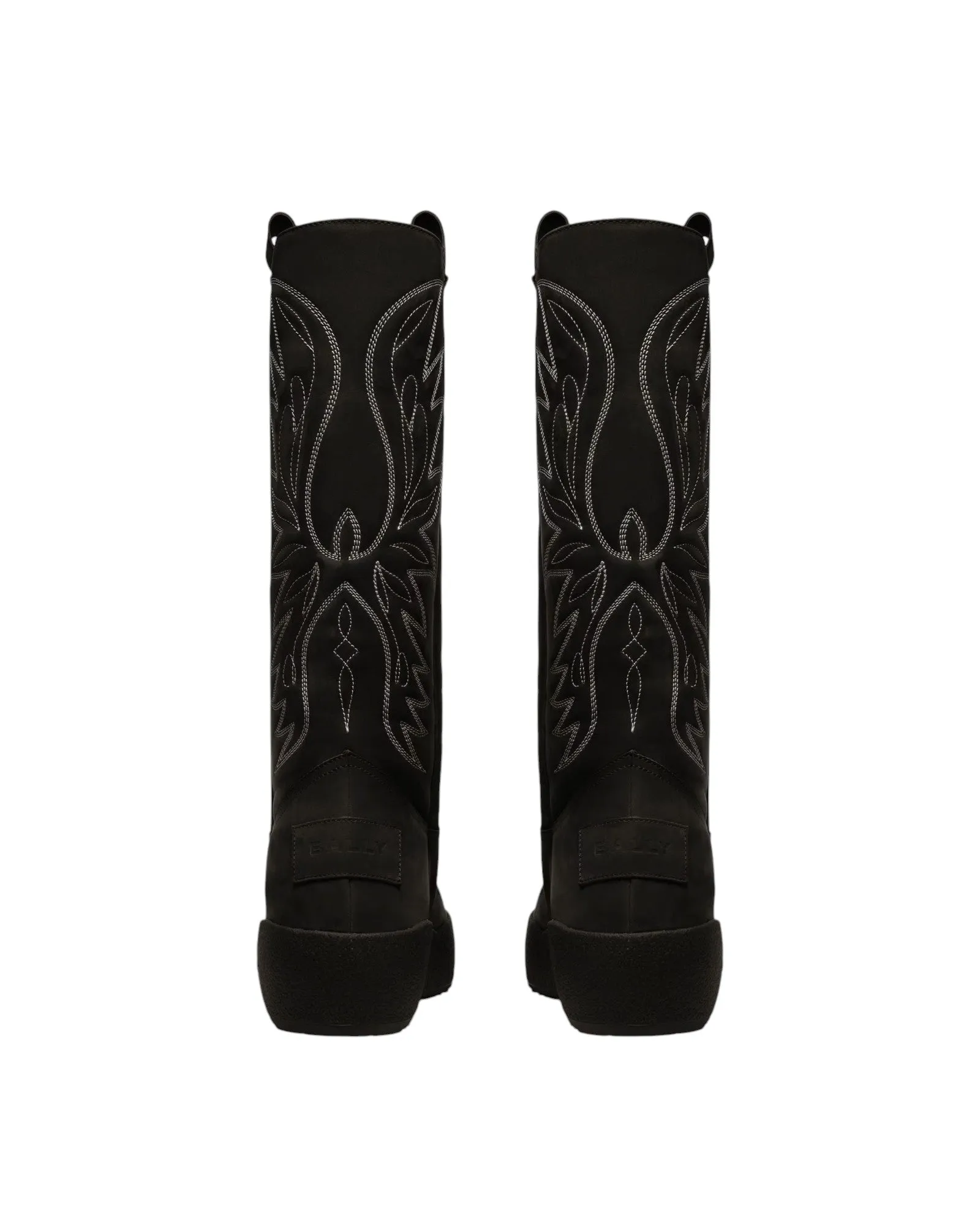 Bally Montana 6302966 Women's Black Leather Knee-High Boots