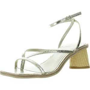 Banita Womens Solid Faux Leather Ankle Strap