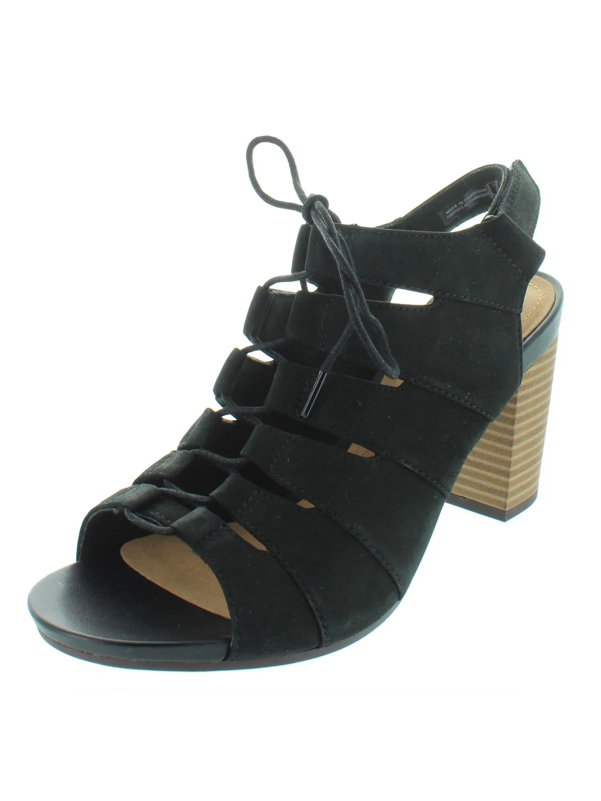 Banoy Waneta Womens Nubuck Caged Dress Sandals
