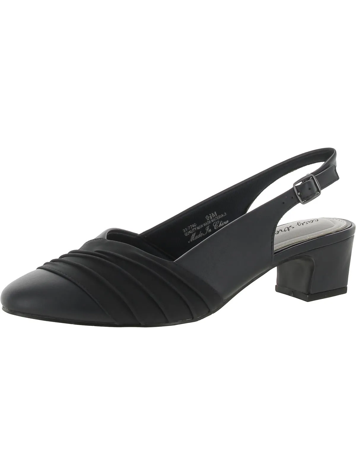 Bates Womens Faux Leather Dressy Slingback Heels