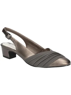 Bates Womens Faux Leather Dressy Slingback Heels