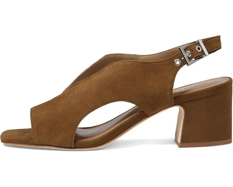 Bernardo Bedford Heeled Sandal Women's US 9.5M Medium Safari Suede Buckle FZP024 (9.5,Safari)
