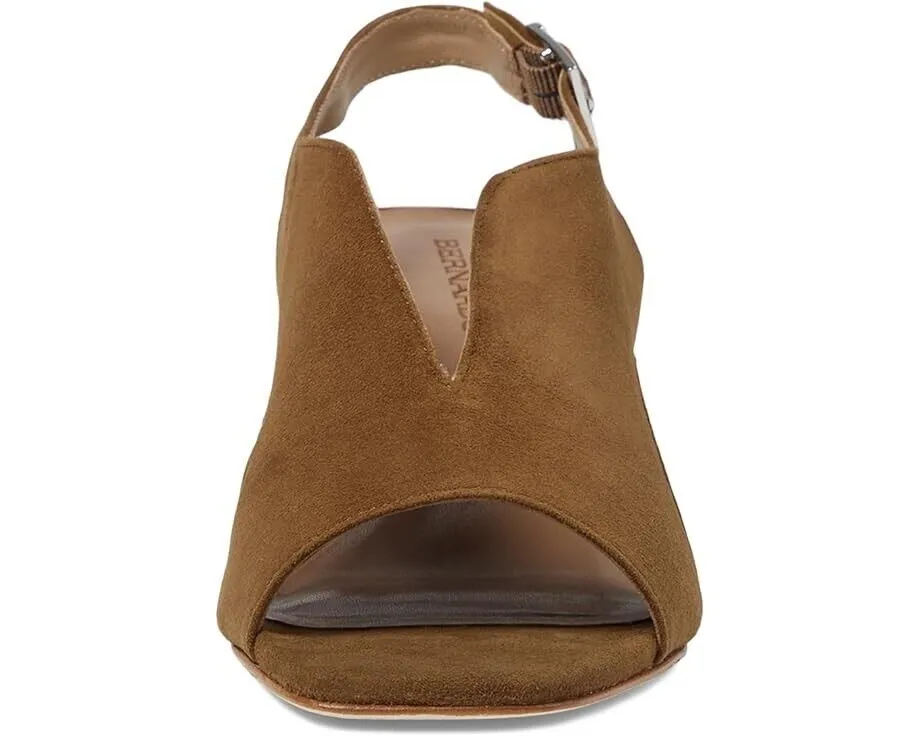 Bernardo Bedford Heeled Sandal Women's US 9.5M Medium Safari Suede Buckle FZP024 (9.5,Safari)