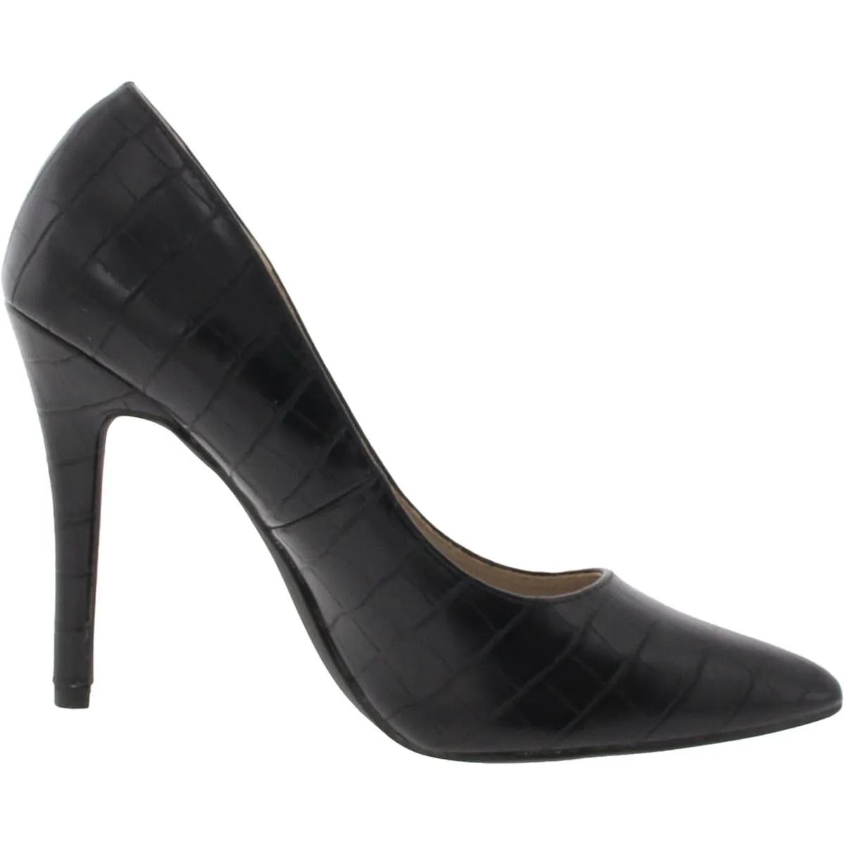 BHFO Womens Embossed Manmade Pumps