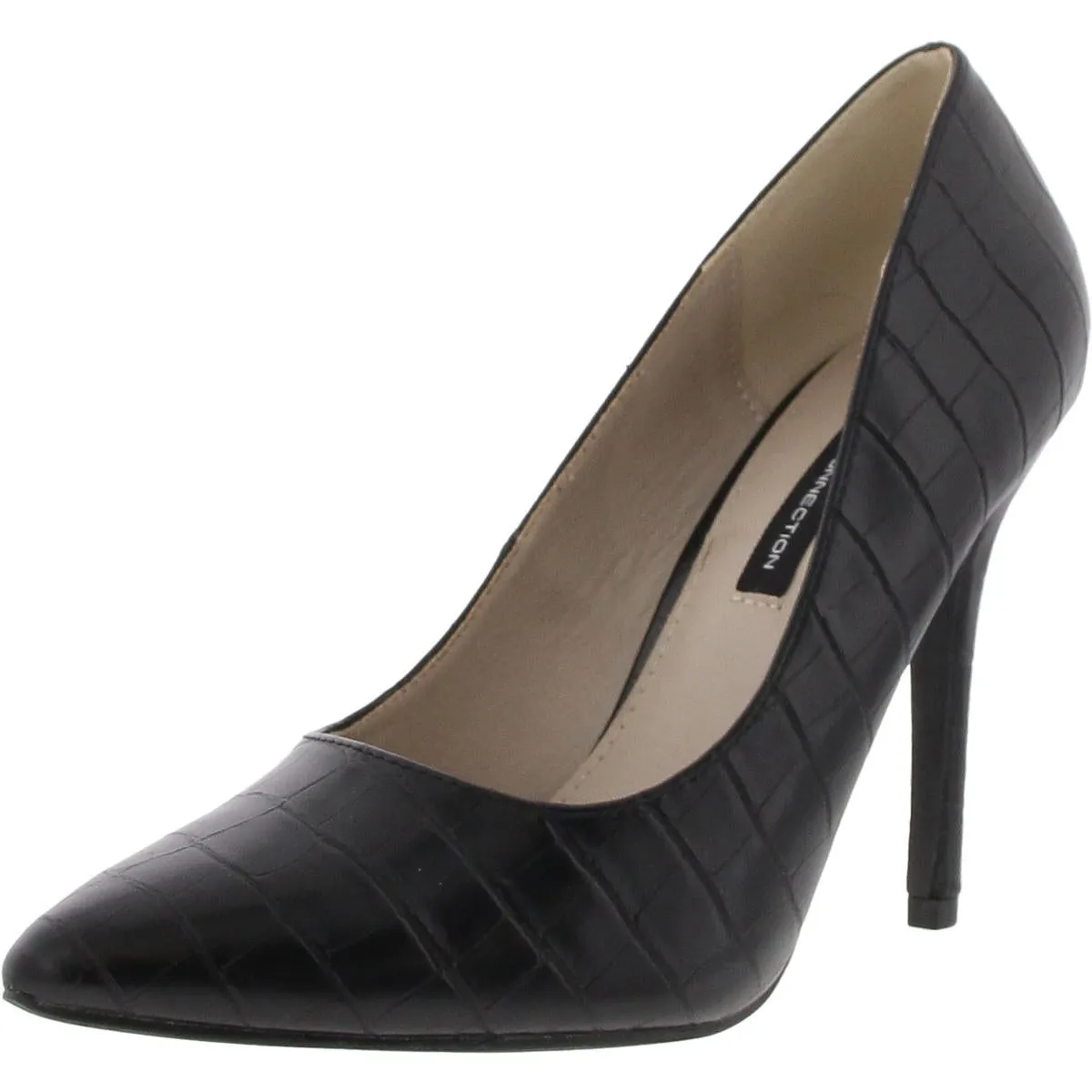 BHFO Womens Embossed Manmade Pumps
