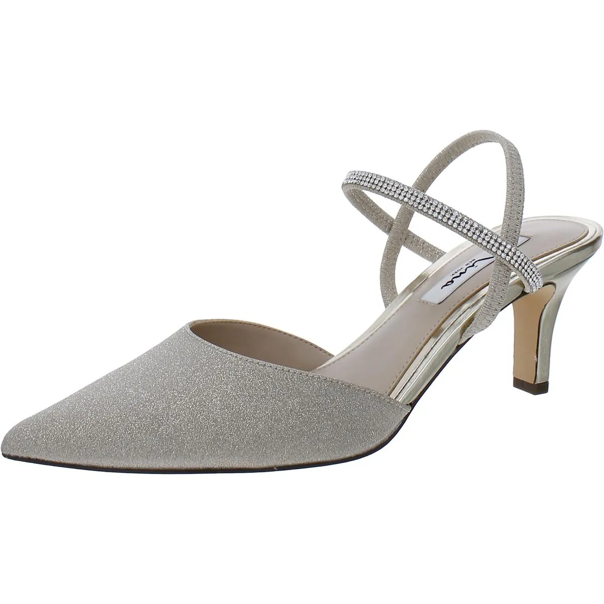 BILLIE Womens Pointed Toe Comfy Kitten Heels
