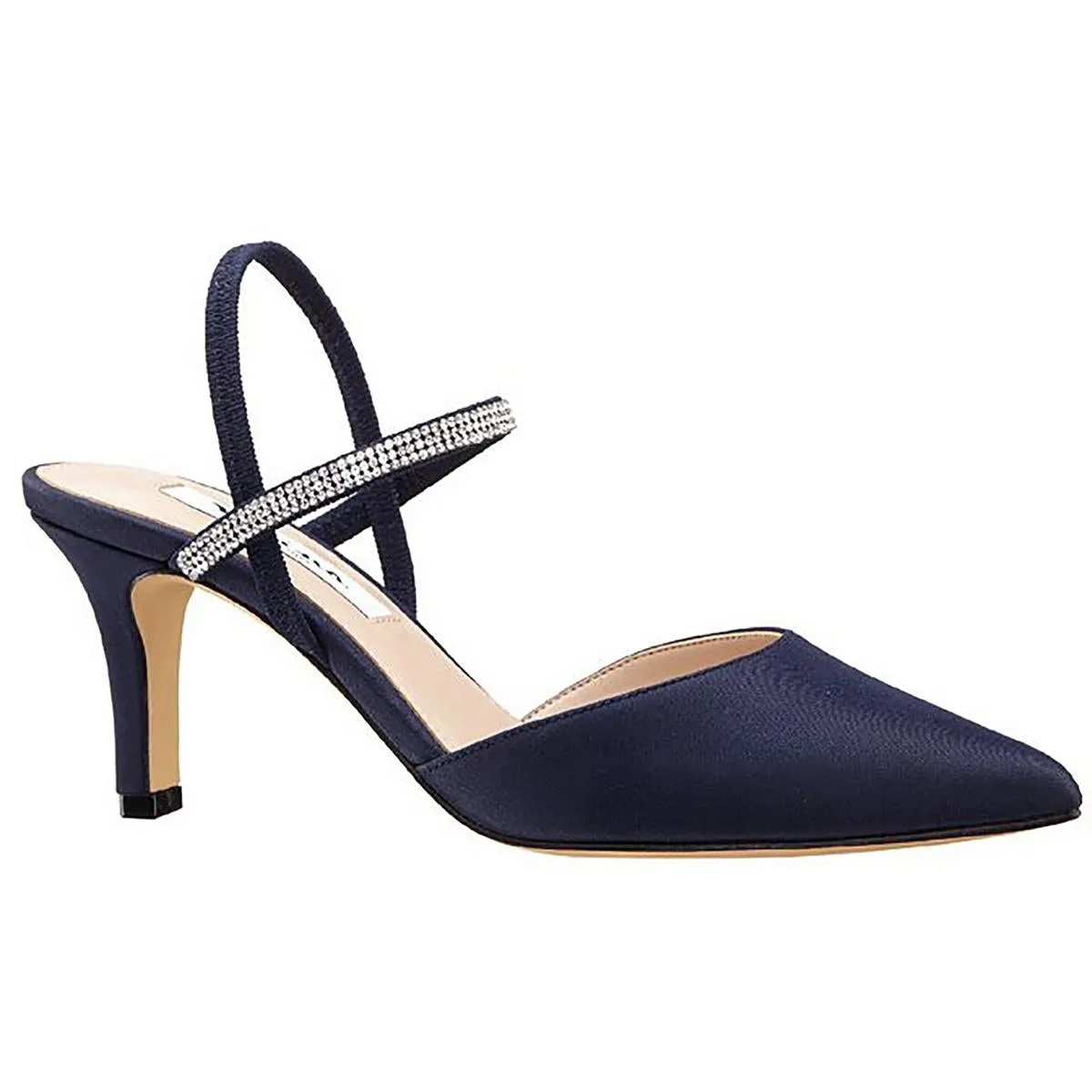 BILLIE Womens Pointed Toe Comfy Kitten Heels