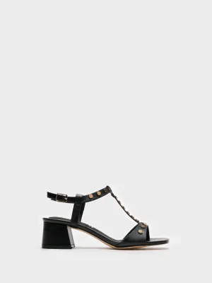 Black Buckle Sandals