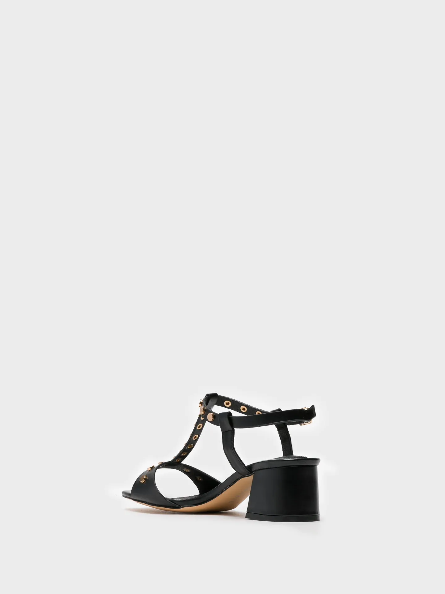 Black Buckle Sandals