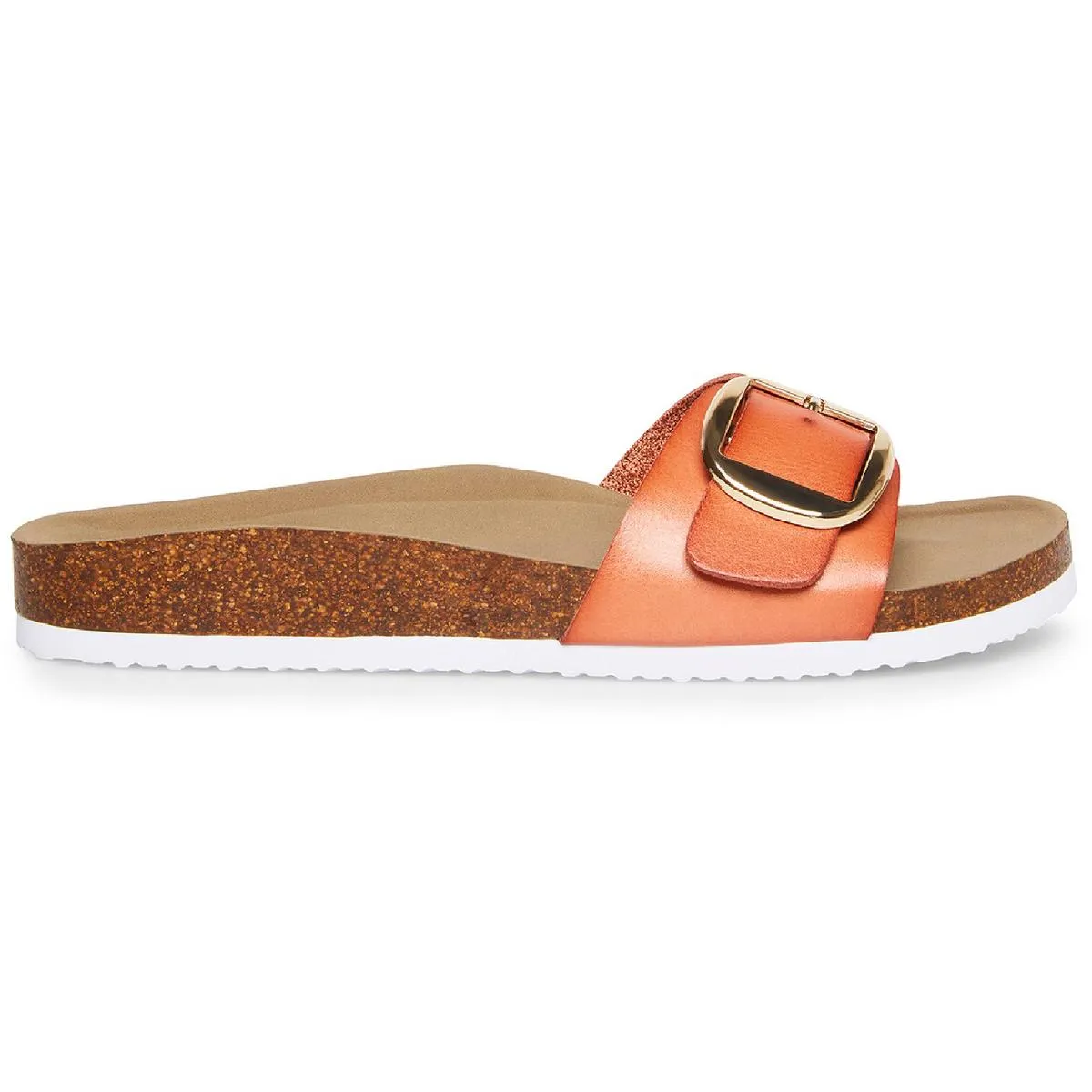 Blinkk Womens Faux Leather Platform Slide Sandals