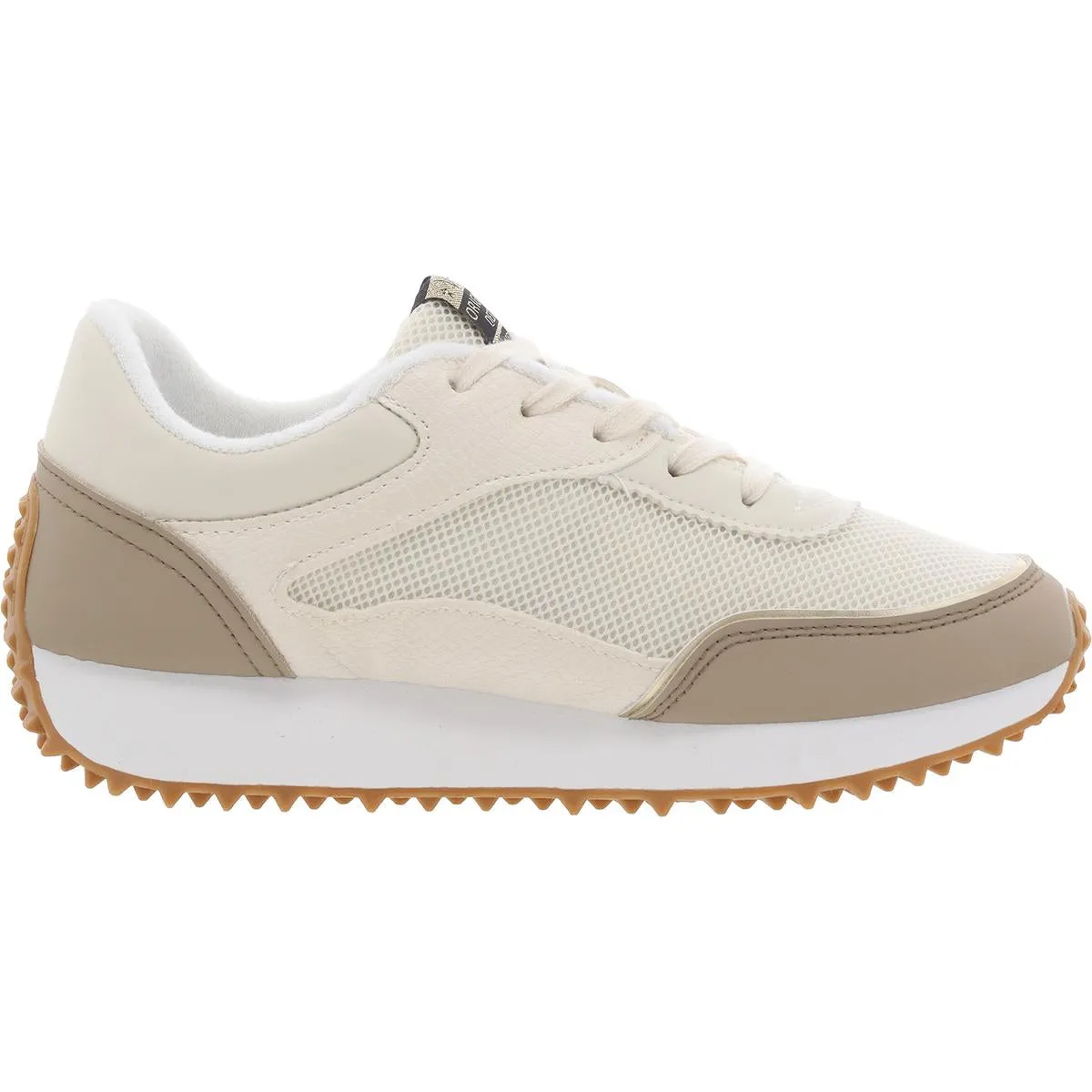 BOBBY Womens Cushioned Footbed Man Made Casual And Fashion Sneakers