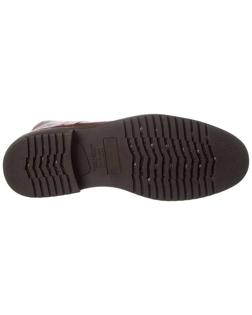 Brass Mark Plain Toe Leather Boot