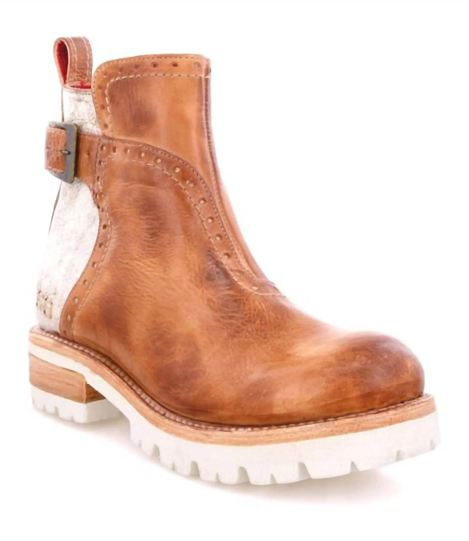 Brianna Ankle Boots In Tan Rustic Nectar Lux