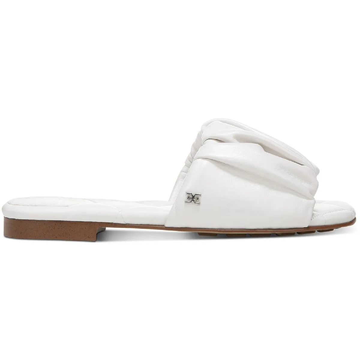 Briar Womens Leather Open Toe Flat Sandals