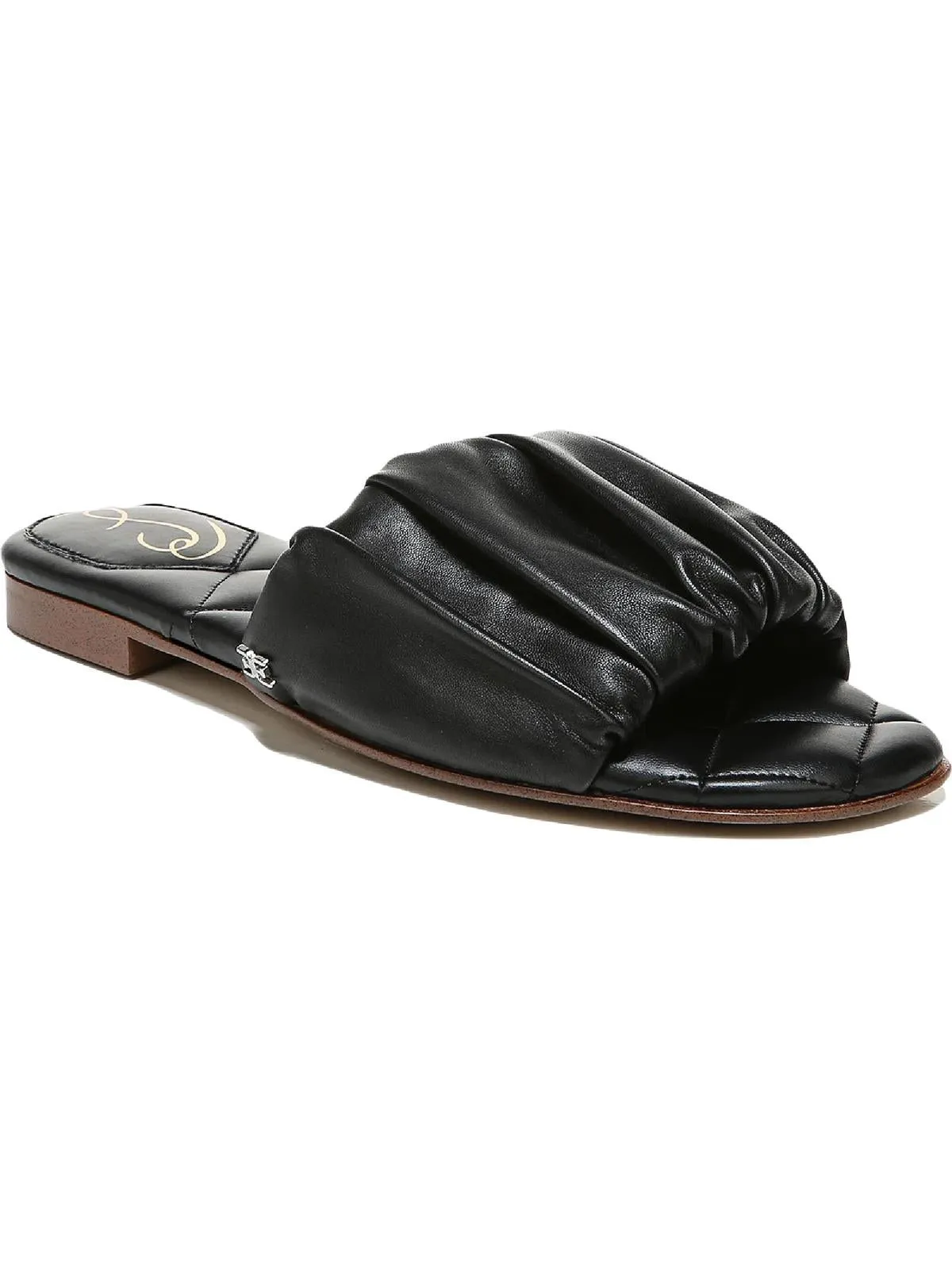 Briar Womens Leather Open Toe Flat Sandals