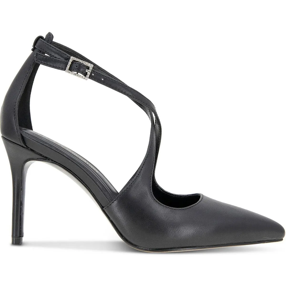 BROMI Womens Buckle Manmade Ankle Strap
