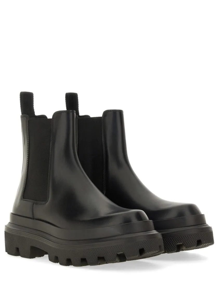 Brushed Leather Boot