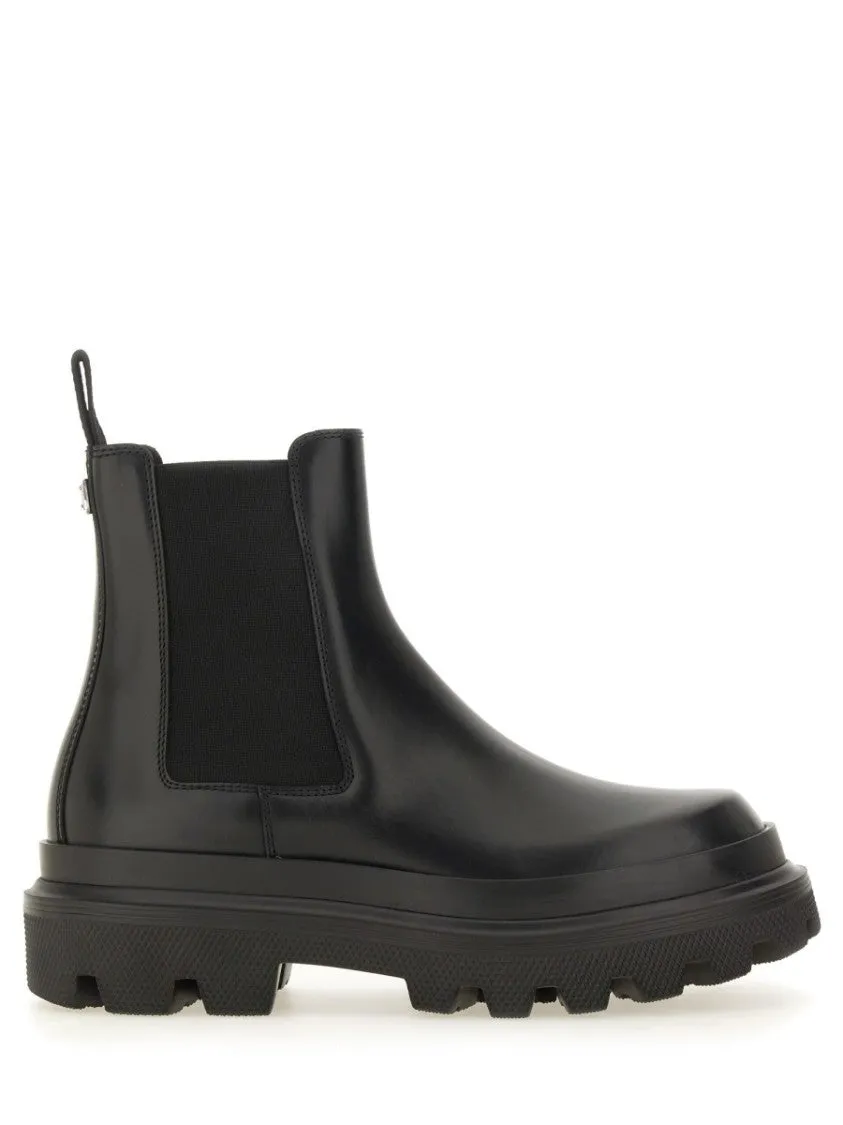 Brushed Leather Boot