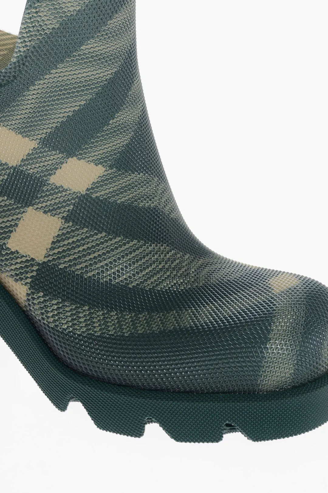 Burberry Tartan Patterned Rubber Booties 8Cm
