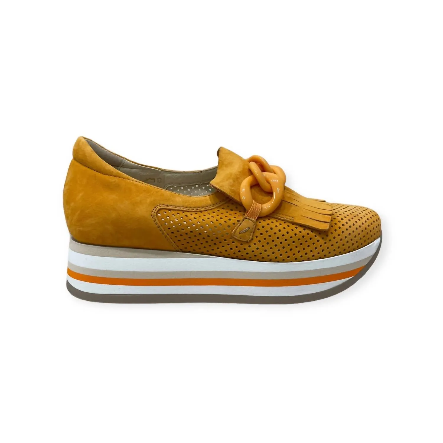 Cadie Platform Sneaker In Pumpkin